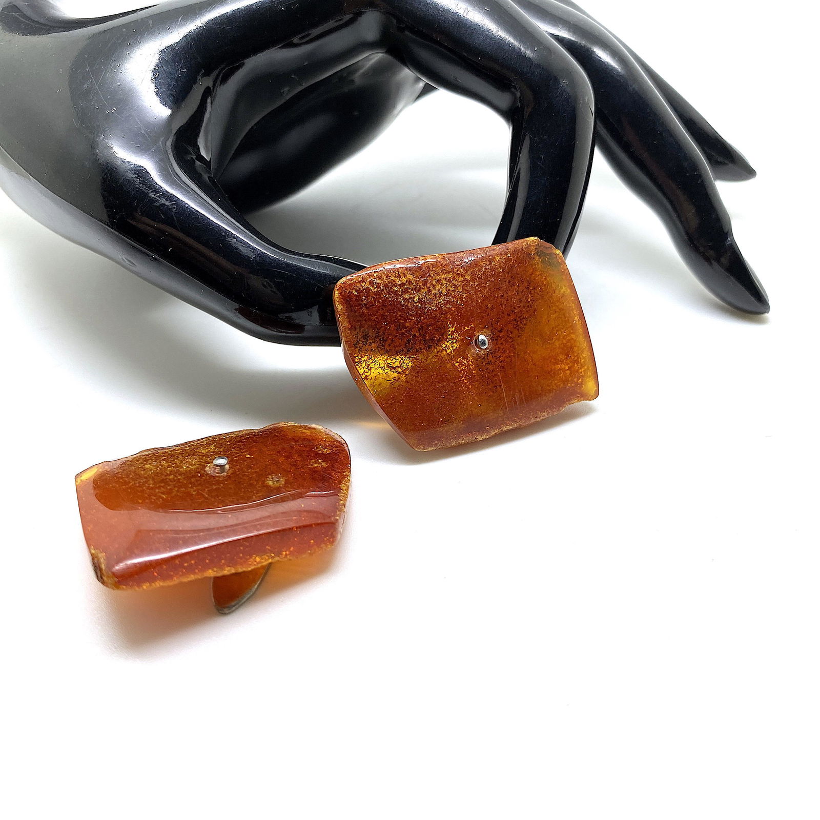 Unique and Extraordinary Amber Cufflinks (1 of 5)