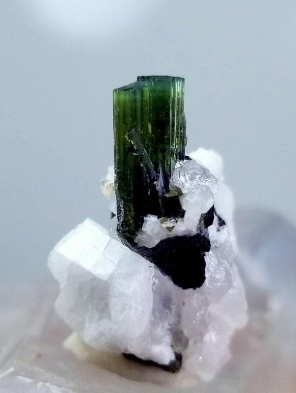 30 Carets Lovely Natural Green Tourmaline Crystal Specimen From stak nala From Skardu pakistan (1 of 8)