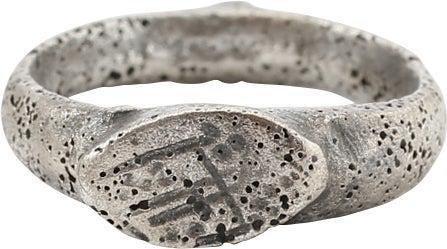 MEDIEVAL SIGNET RING, 8TH-11TH CENTURY, SIZE 3 1/4 (1 of 4)