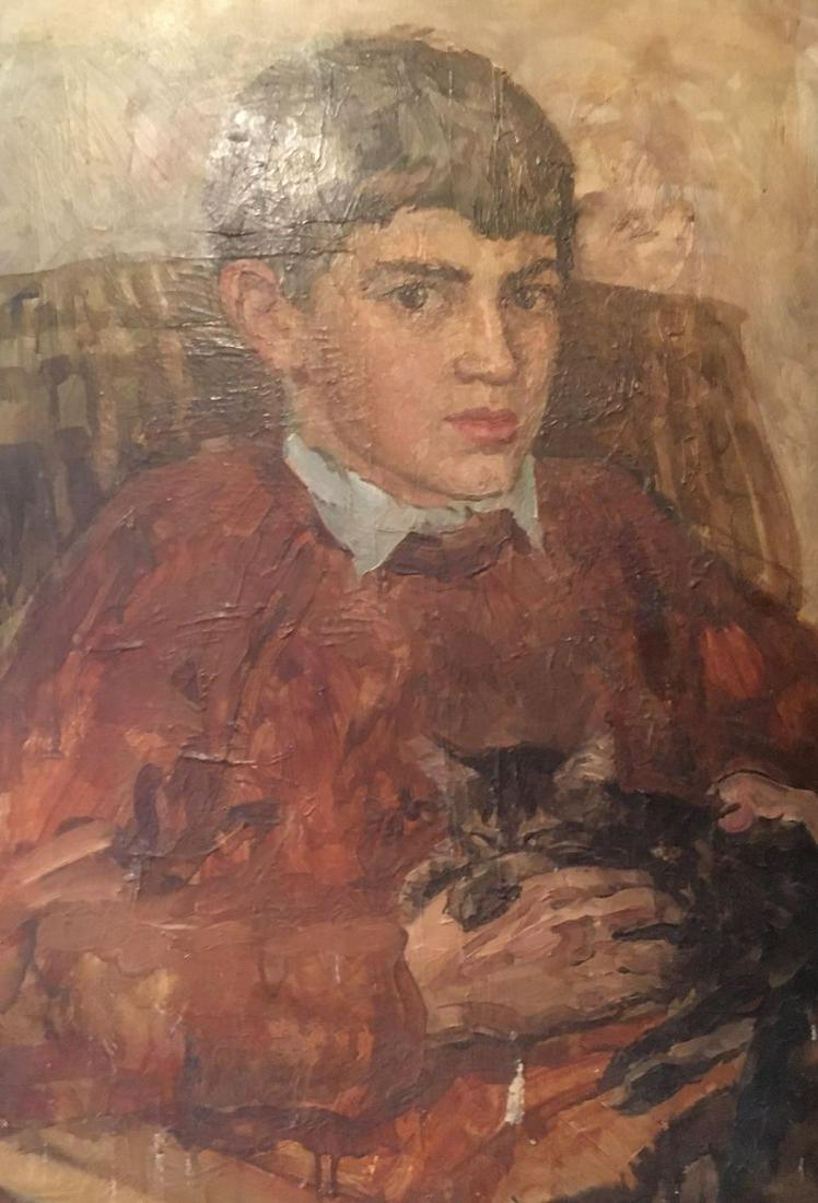 Oil painting Portrait of a boy Palazhchenko Irina (1 of 8)