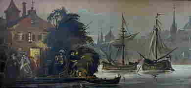 Oil painting Evening in Amsterdam Alexander Arkadievich Litvinov (1 of 10)