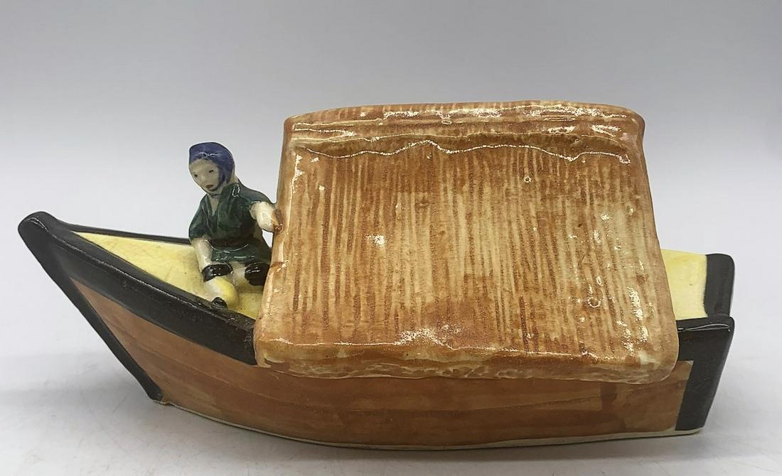 Vintage Boat Planter Marked Torazawa Japan (1 of 6)