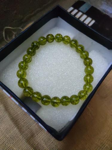 79.3 Carat Peridot Round- Balls Adjustable Bracelet (1 of 8)