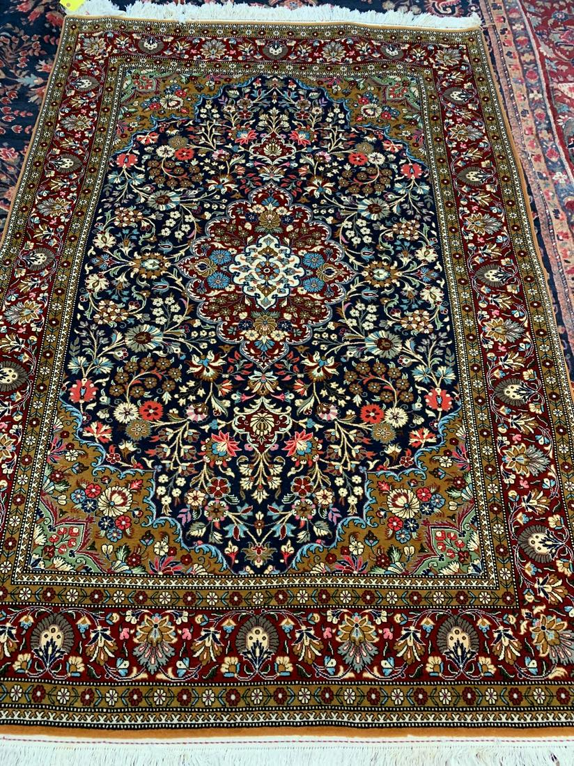 Hand Knotted Persian Qum Rug 4x6.10 ft (1 of 10)