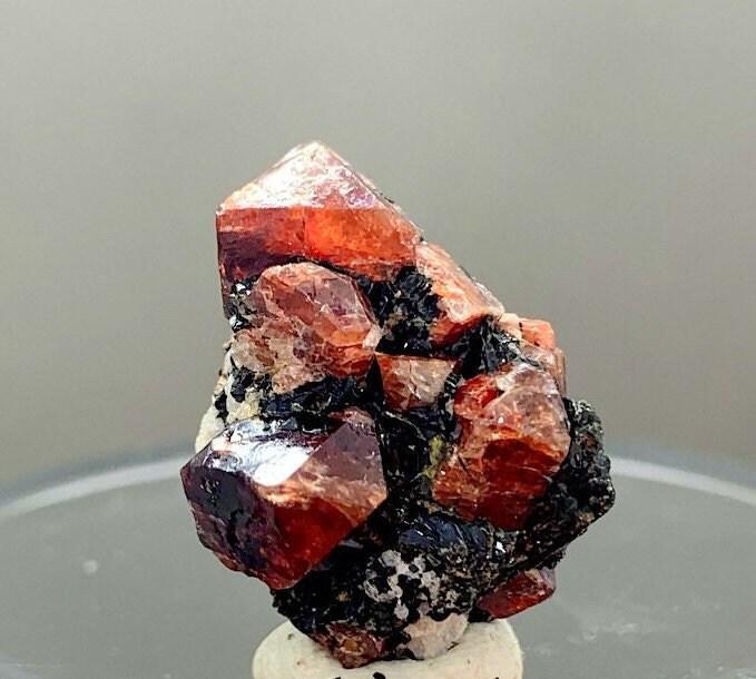 8 grams lovely natural lustrous perfect red zircon Crystals specimen From Skardu pakistan (1 of 8)