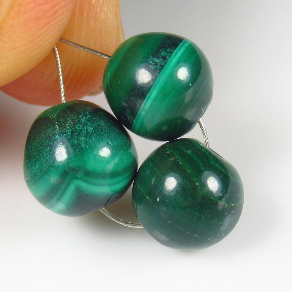 Natural Malachite Beads - 14.08 Ct (1 of 2)