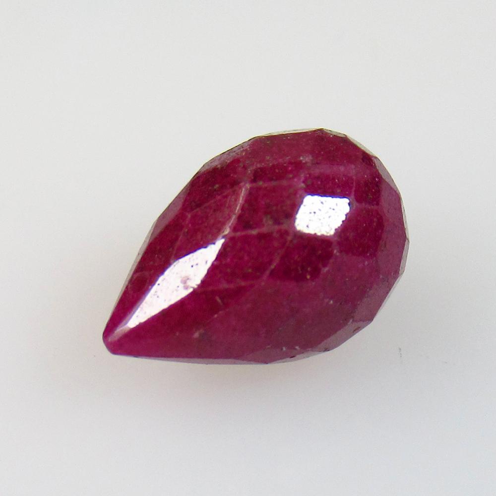 5.36 Ctw Natural Red Ruby Pear Drop Beads (1 of 2)