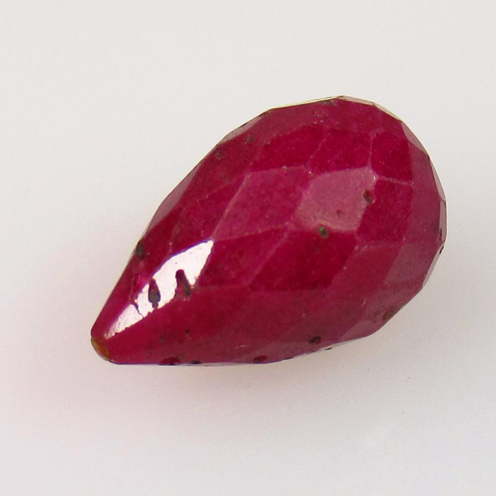 4.98 Ctw Natural Red Ruby Pear Drop Beads (1 of 2)