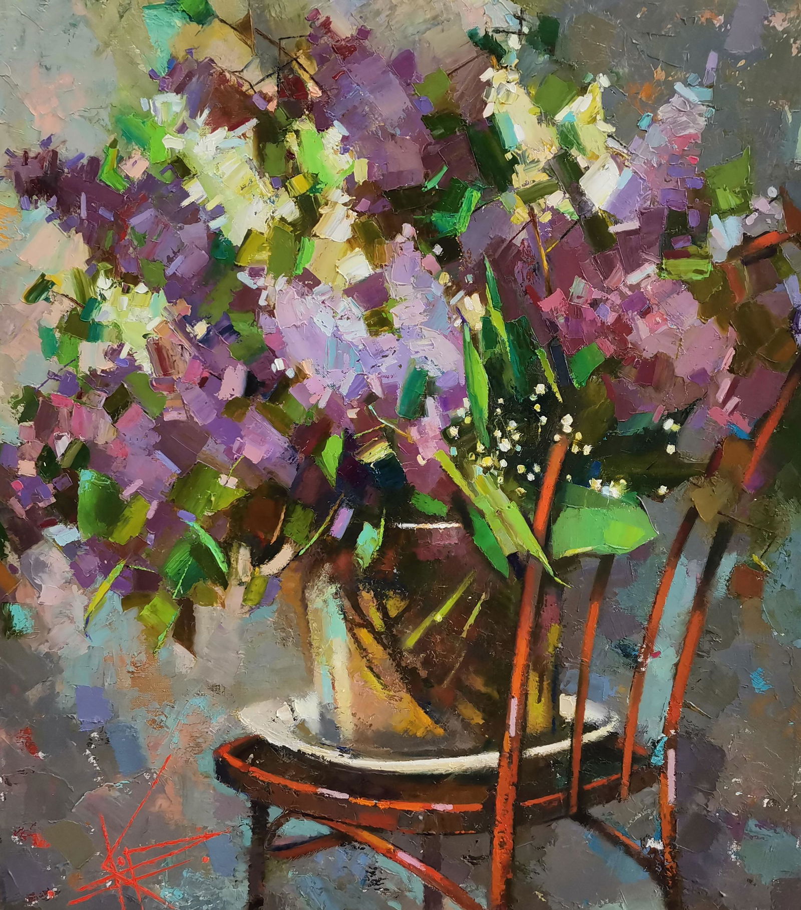Oil painting Lilac Oksana Kyrylenko (1 of 5)