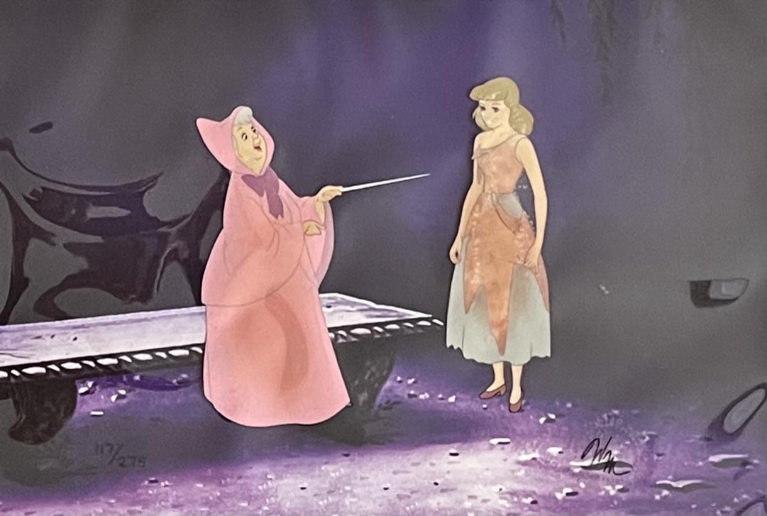 Cinderella with Fairy Godmother Limited Edition Cel of 275 Walt Disney (1 of 2)