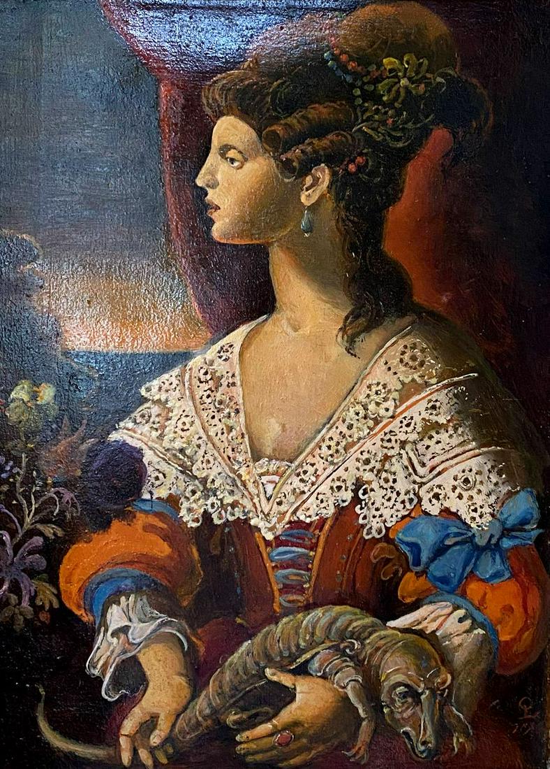 Oil painting Marquise Litvinov Oleg Arkad'yevich (1 of 14)