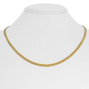 14k Yellow Gold 18.7g Thick 3.5mm Herringbone Link Chain Necklace Italy 20": Details Condition: Excellent Condition, Professionally Cleaned and Polished Metal: 14k Gold (Marked, and Professionally Tested) Weight: 18.7g Length: 20 Inches Width: 3.5mm Closure: Box Tab