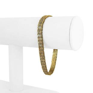 14k Yellow Gold 17.9g Ladies Vintage 7.5mm Mirror Bar Link Bracelet Mexico 7.5: Details Condition: Excellent Condition, Professionally Cleaned and Polished Metal: 14k Gold (Marked, and Professionally Tested) Weight: 17.9g Length: 7.5 Inches Width: 7.5mm Closure: Box Tab