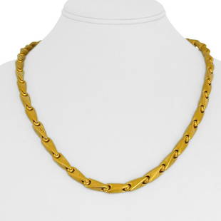 24k Pure Yellow Gold 84.8g Solid Heavy 6.5mm Fancy Bar Link Chain Necklace 21.5": Details Condition: Excellent Condition Metal: 24k Gold (Marked, and Professionally Tested) Weight: 84.8g Length: 21.5 Inches Width: 6.5mm Closure: Hook Markings: "999" (24k) "RBL" and Asian