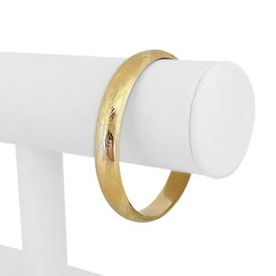14k Yellow Gold 12.1g Ladies Vintage 10mm Floral Bangle Bracelet 7": Details Condition: Excellent Condition, Professionally Cleaned and Polished Metal: 14k Gold (Marked, and Professionally Tested) Weight: 12.1g Length: 7 Inches Inner Circumference Width: 10mm 