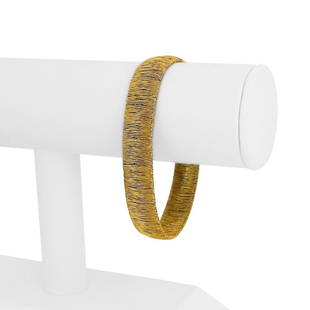 18k Yellow Gold 29.5g Solid Ladies 12mm Fancy Fine Mesh Bracelet Italy 8": Details Condition: Excellent Condition, Professionally Cleaned and Polished Metal: 18k Gold (Marked, and Professionally Tested) Weight: 29.5g Length: 8 Inches Width: 12mm Closure: Lobster Claw 
