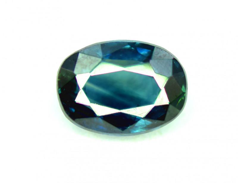 1.10 CT Bi-Color Flawless Parti Sapphire Gemstone Oval Cut (1 of 5)