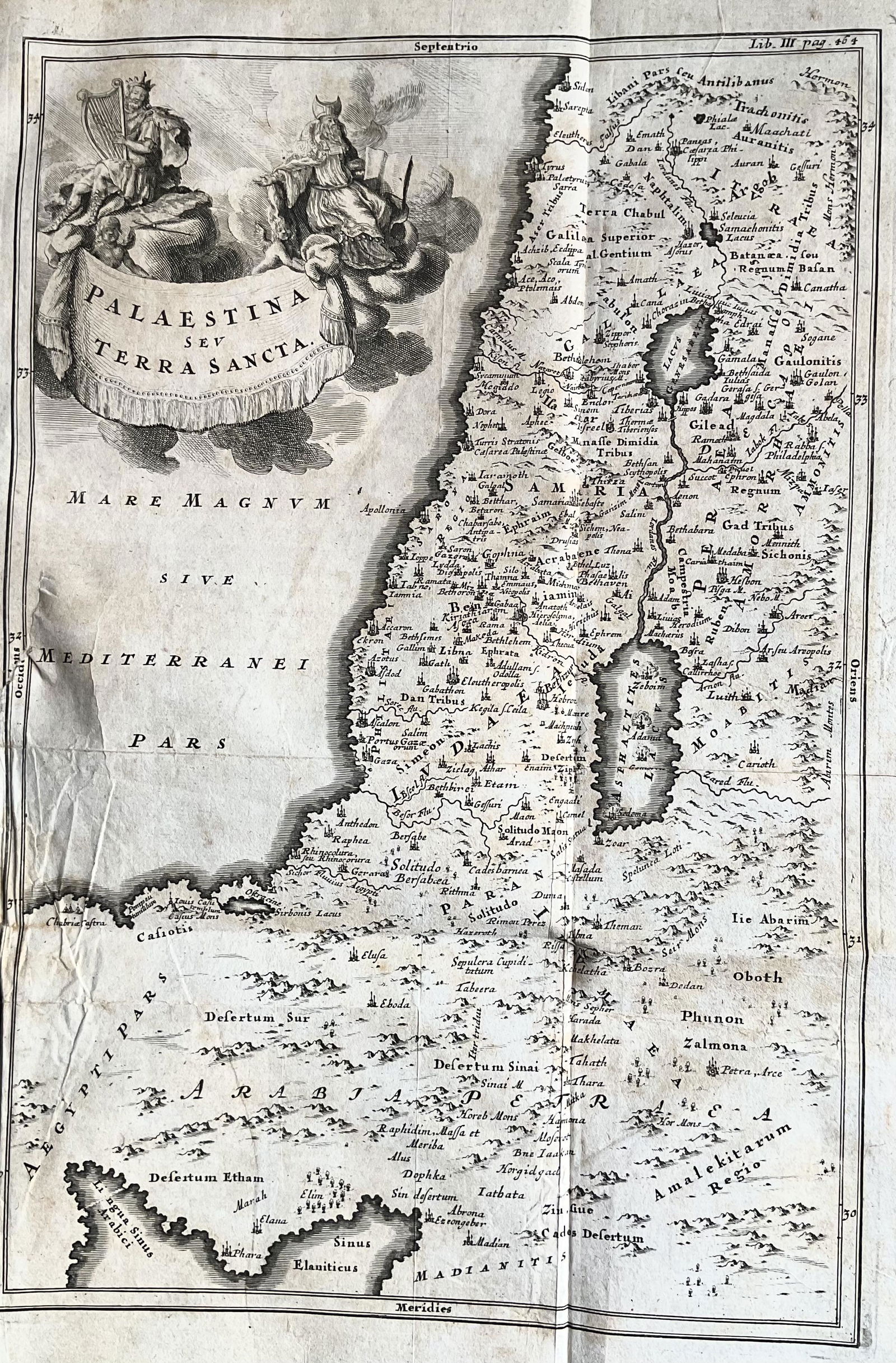 Ancient Holy Land. 1701-1706. By Christoph Cellarius (1 of 3)