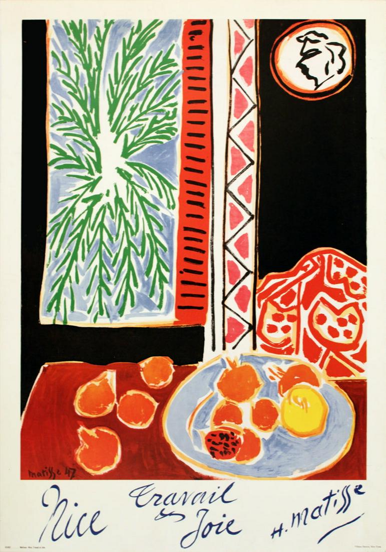 Henri Matisse - Nice, Travail et Joie (RESTRIKE) - 1964 Lithograph 28.5" x 20" (1 of 1)