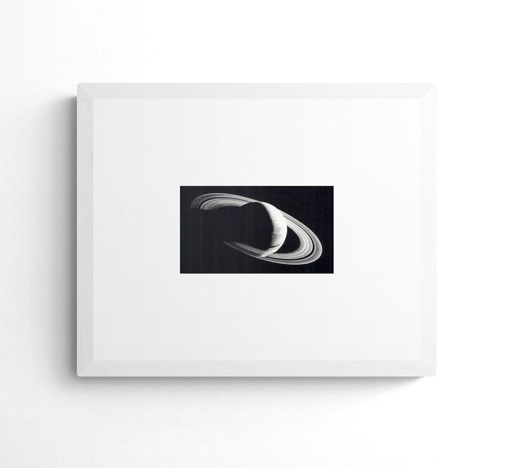 Robert Longo - Untitled (Saturn), 2006 - 2006 Offset Lithograph 3.75" x 7.25": Untitled (Saturn), 2006 by Robert Longo, 2006 Unsigned Offset Lithograph. Paper size is 3.75 x 7.25 inches, with an image size of 3.75 x 7.25 inches. The Offset Lithograph is from an unknown edition s