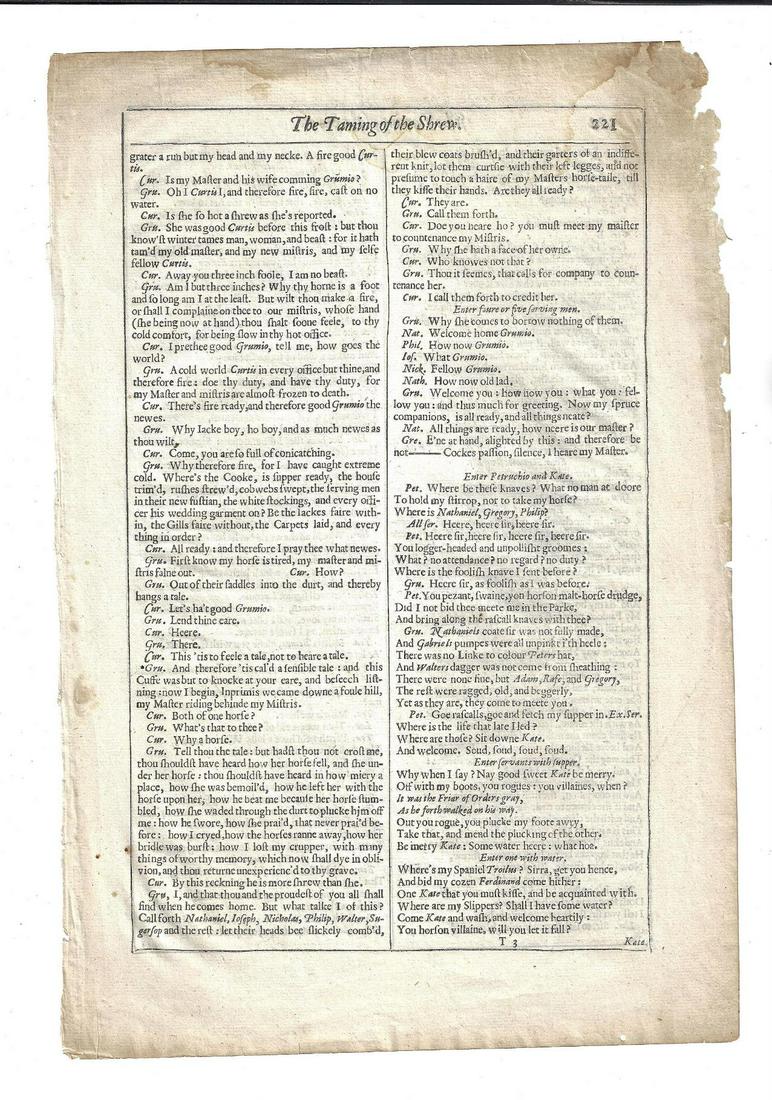 1632 Leaf Shakespeare Taming of the Shrew (1 of 3)