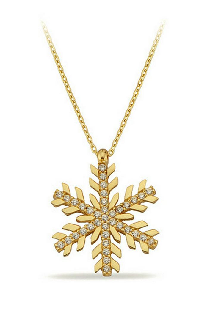 Snowflake charm necklace in 14k solid gold. Gold Snowflake Pendant. Christmas Gift for her. Snow: Title: Snowflake charm necklace in 14k solid gold. Gold Snowflake Pendant. Christmas Gift for her. Snow queen pendant necklace. Winter jewelry gift. Additional Information: Snowflake charm necklace in