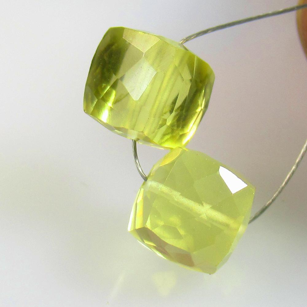7.76 Ctw Natural 2 Lemon Quartz Square Beads: No Reserve! Title: 7.76 Ctw Natural 2 Lemon Quartz Square Beads Stone Clarity: Transparent Gemstones: Natural Lemon Quartz Beads Carat Weights: 7.76 Size/Dimensions: 7.80 x 7.80 x 7.60 mm Additional I