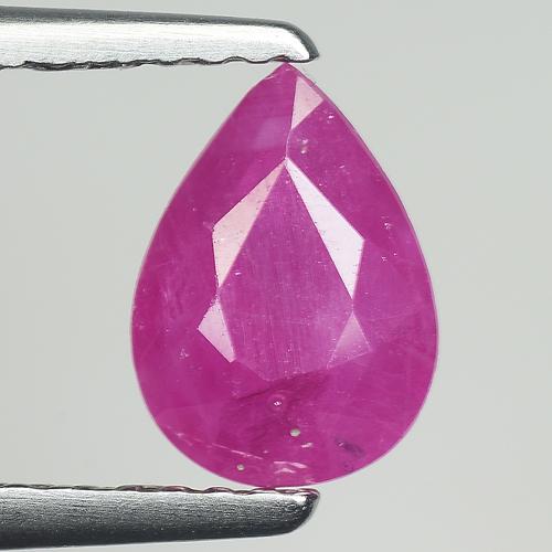 1.05 CTS 100% NATURAL CORUNDUM RUBY PEAR SHAPE LOOSE GEMSTONES (1 of 2)