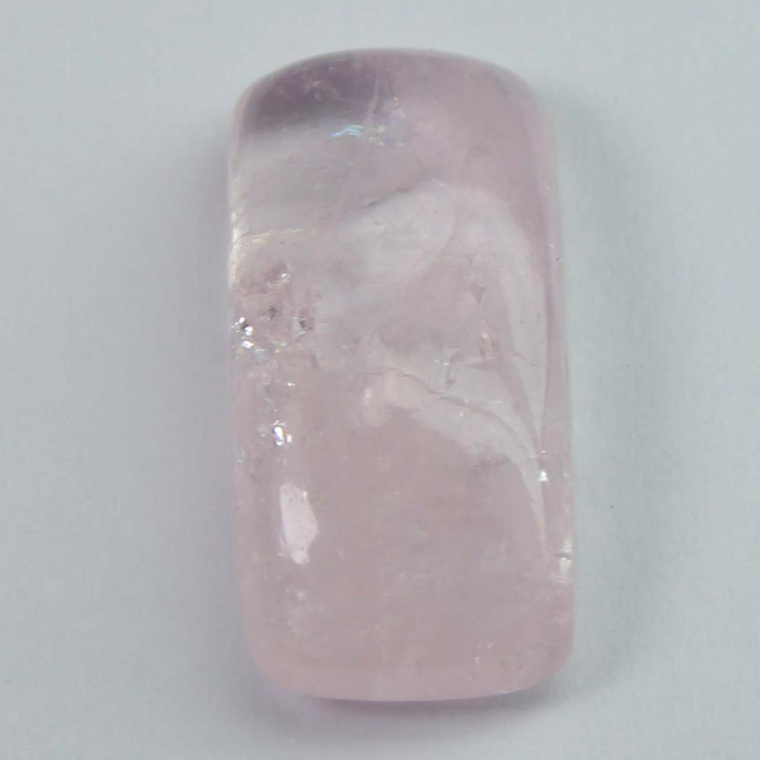 4.72 cts Natural Morganite: No Reserve! Title: 4.72 cts Natural Morganite Additional Information: Gemstone : Natural Morganite Shape and Cut : Rectengular Cabochon Weight : 4.72 carats Measurements : 15.59x7.55x4.31 mm Color : P