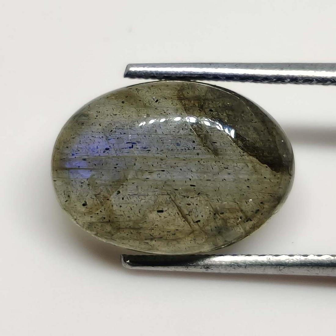 5.75 ct Natural Faceted Labradorite: No Reserve! Title: 5.75 ct Natural Faceted Labradorite Additional Information: Gemstones: Labradorite Carat Weights: 5.75 ct Size/Dimensions: 14 x 10 x 5 mm Origin : India Materials & Techniques: Labr