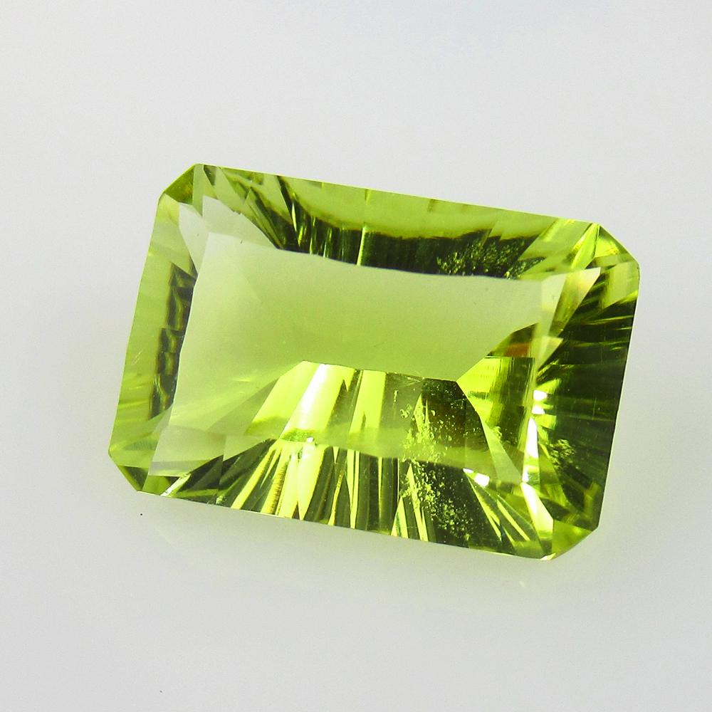 6.63 Ctw Natural Lemon Quartz Concave Cut: No Reserve! Title: 6.63 Ctw Natural Lemon Quartz Concave Cut Stone Clarity: VVS Gemstones: Natural Lemon Quartz Carat Weights: 6.63 Size/Dimensions: 14.80 x 10.00 x 6.50 mm Additional Information: Goo