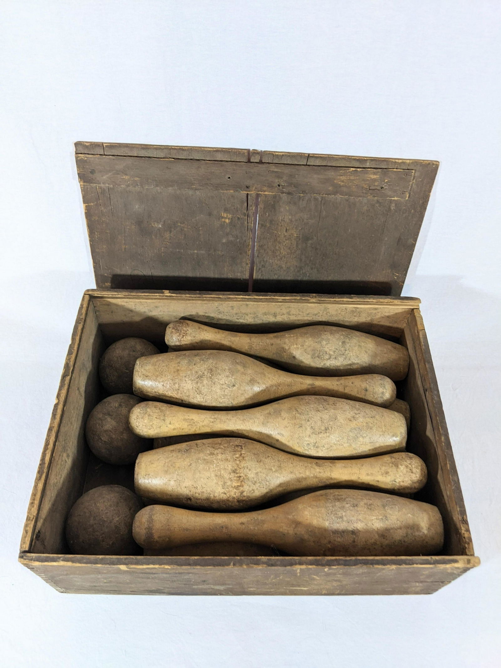 Antique Wood Skittles or Bowling Set (1 of 9)