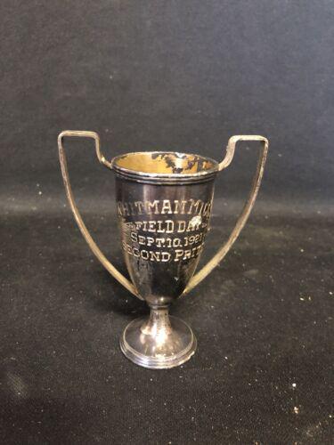 1921 4 5/8" Whitman Mills Field Day Loving Cup Trophy New Bedford Ma (1 of 1)