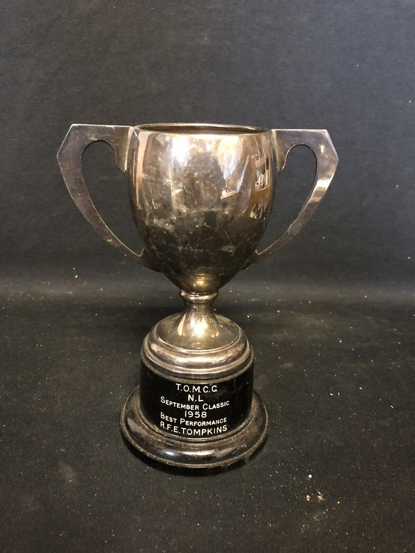 1958 7 1/8” T O M C C Triumph Owners Motor Cycle Club Loving Cup Trophy (1 of 3)