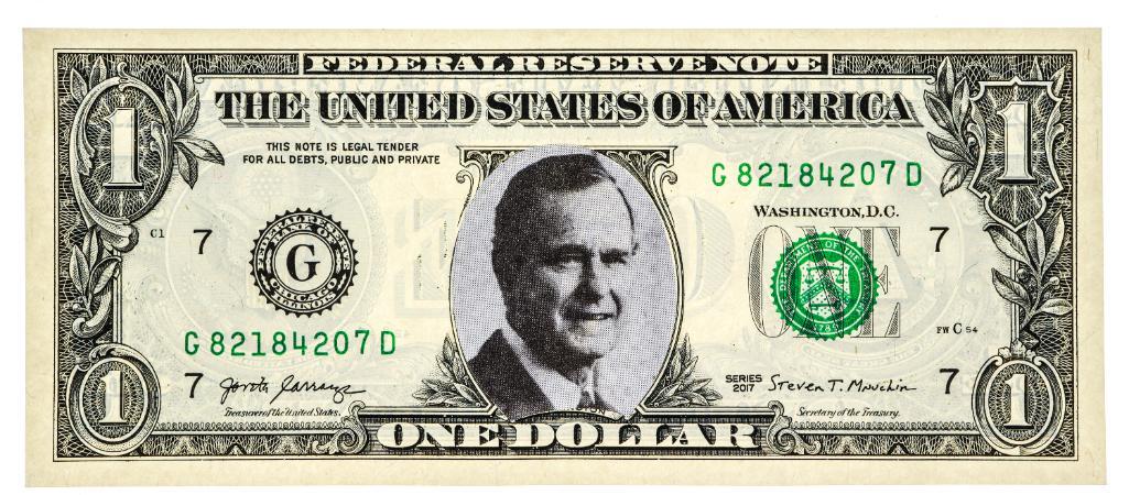 USA Federal Reserve $1.00 "George H.W. Bush " Portrait (1 of 4)