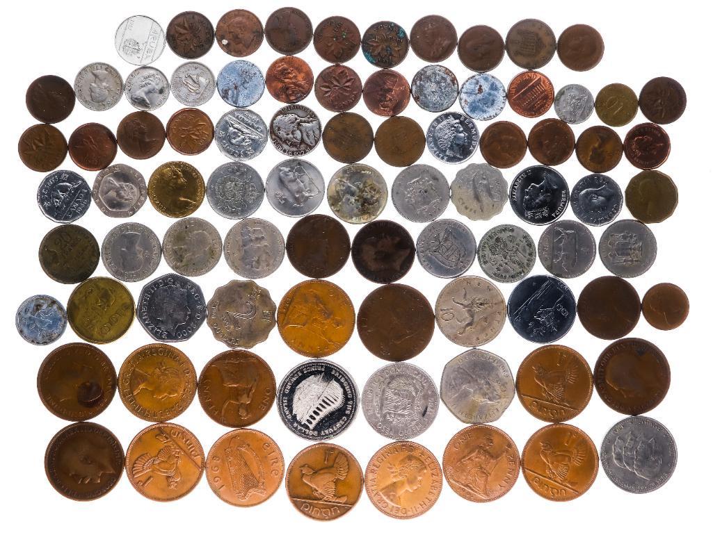 Lot - World Mixed Denomination Coins in Ungraded to UNC Condition. (1 of 5)