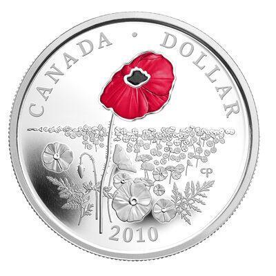 2010 $1 POPPY - LIMITED EDITION SILVER DOLLAR PROOF (1 of 3)