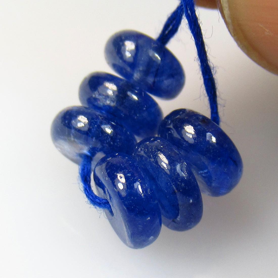 7.70 Ctw Natural 6 Blue Sapphire Round Beads: No Reserve! Title: 7.70 Ctw Natural 6 Blue Sapphire Round Beads Stone Clarity: Transparent Gemstones: Natural Sapphire Beads Carat Weights: 7.7 Size/Dimensions: 6.00 - 6.30 mm / 6 Pc's Additional Info