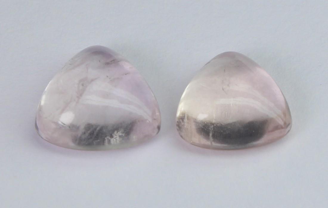 3.75 Cts Natural Morganite Lot: No Reserve! Gemstone: Natural Morganite Shape and Cut: Pear Cabochon Weight: 3.75 carats Measurements: mm , 9.47x6.95x3.54 mm Number Of Stone: 2 Color: Peach Transparency: Transparent Treatment: No Tr