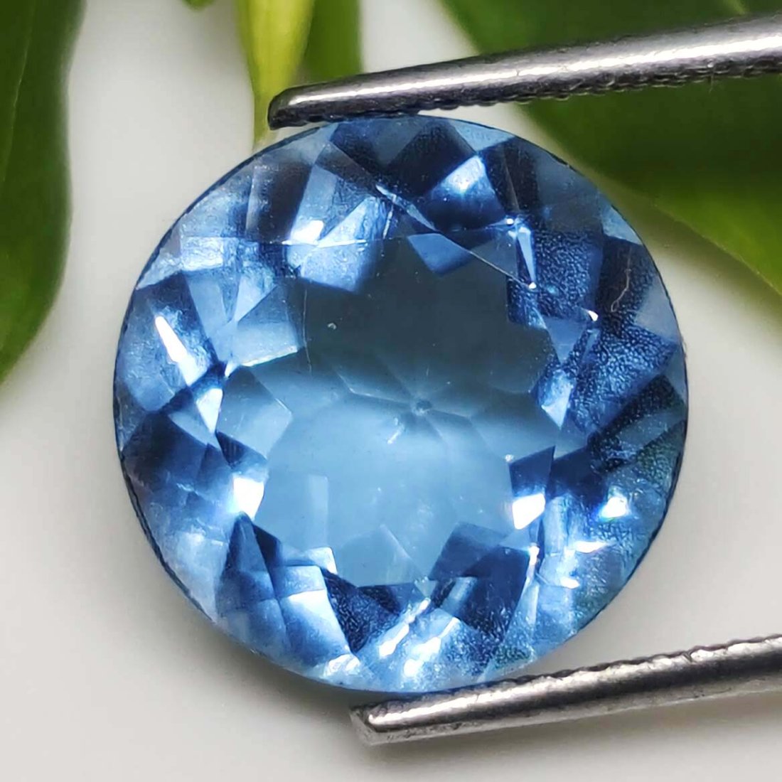 5.20 ct Rare Natural Aquamarine Blue Quartz-Top Grade (1 of 2)