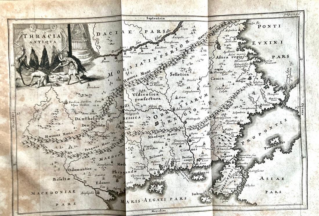 Ancient Thrace (Bulgaria, Greece, Turkey border area). 1701-1706 by Christoph Cellarius (1 of 3)