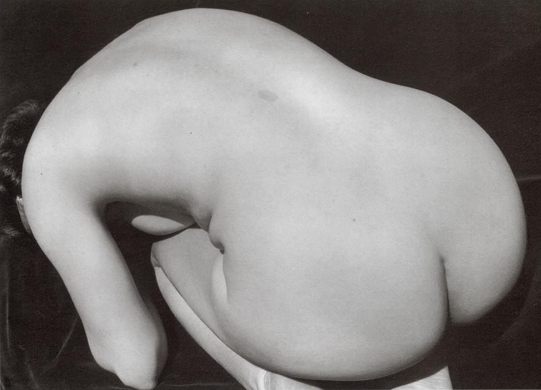 IMOGEN CUNNINGHAM - Nude, 1932: Artist: Imogen Cunningham Title: Nude, 1932 Medium: Photo Litho, 1997, Italy Dimensions: 8.6x6.2" Description: Heat Wax Mounted on 8.5x11" Conservation Board Artist Bio: Imogen Cunningham (1883-1976)
