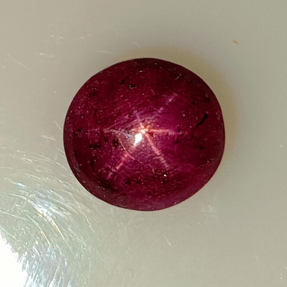 9.52 Ct Natural Six Line Star Ruby Oval Cab (1 of 2)