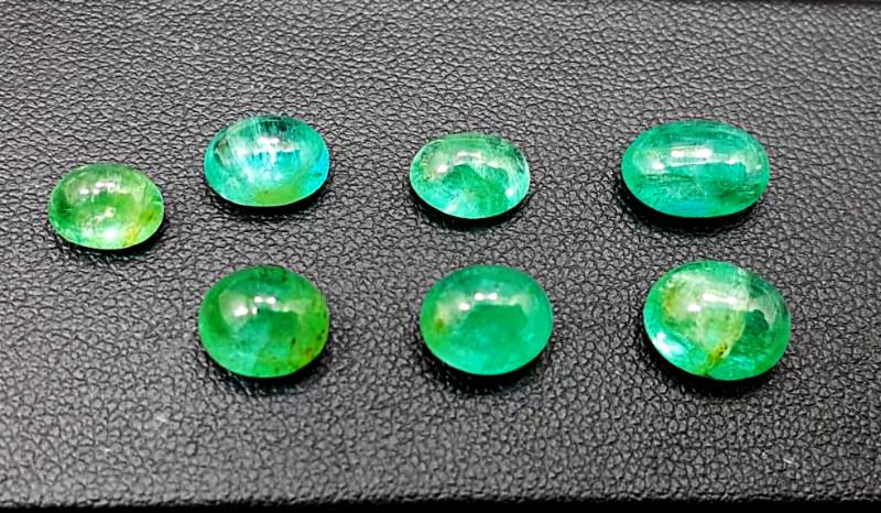 Emerald, 13.50 Carats Oval Natural Zambian Emerald Cabochon (1 of 3)