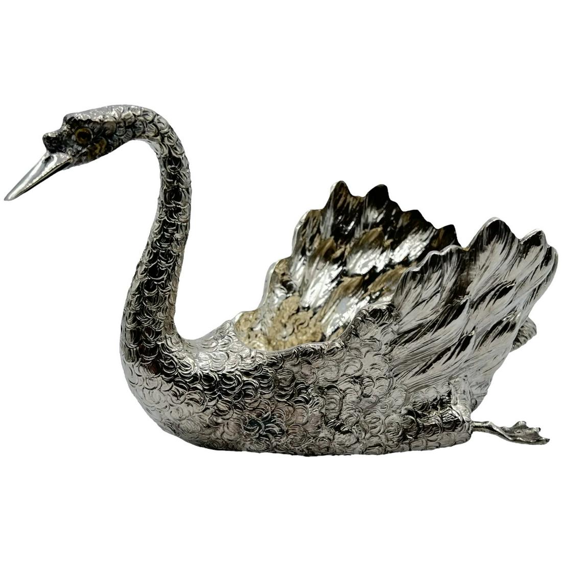 Sterling Silver Swan Bird by Buccellati Italy (1 of 13)
