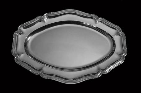 DEBAIN, ALPHONSE - 10pc FRENCH ANTIQUE MINERVA 1 LOUIS XVI 950 STERLING SILVER SERVING PLATTERS,