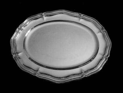 ODIOT 10pc FRENCH ANTIQUE 950 STERLING SILVER SERVING PLATTERS + WRAPS, 1850-1899: Title: ODIOT 10pc FRENCH ANTIQUE 950 STERLING SILVER SERVING PLATTERS + WRAPS, 1850-1899Date/Period: 1880sOrigin: FranceMaker/Designer: OdiotSilver Purity: 950Size: 10 pcs.Hallmarks: Minerva