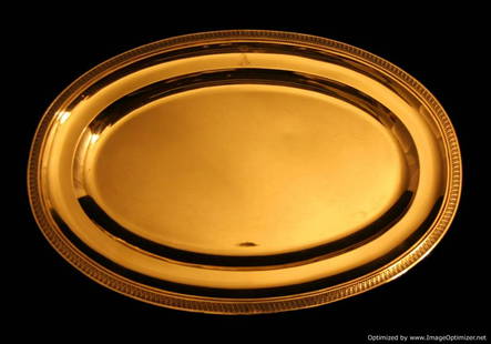 CHRISTOFLE CARDEILHAC TETARD FRERES 7pc, ANTIQUE 950 STERLING SILVER SERVING PLATTER SET: Title: CHRISTOFLE CARDEILHAC TETARD FRERES 7pc, ANTIQUE 950 STERLING SILVER SERVING PLATTER SETDate/Period: 19th CenturyOrigin: FranceMaker/Designer: Christofle / TetardSilver Purity: 950