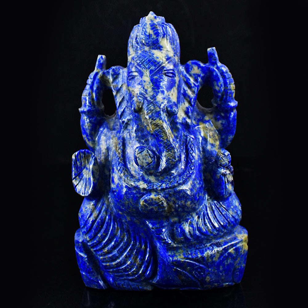 Amazing Lapis Lazuli Hand Carved Genuine Crystal Gemstone Carving Lord Ganesha (1 of 7)