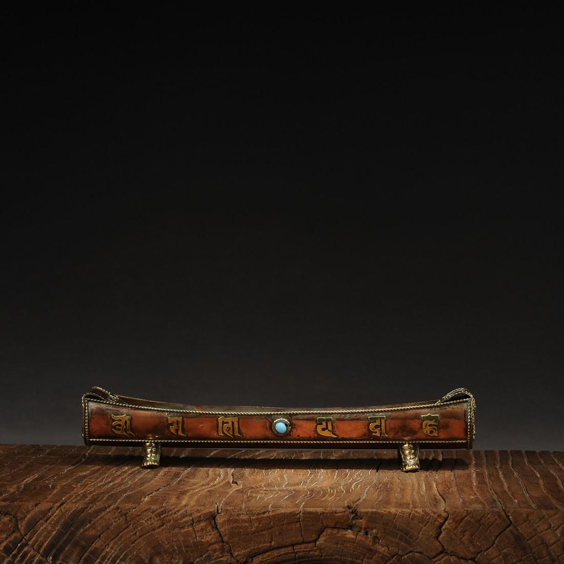 Tibetan bronze incense burner (1 of 11)